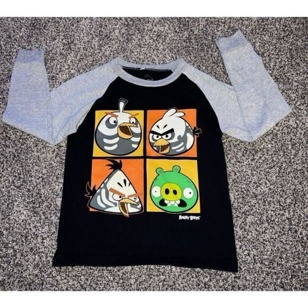 Angry Birds Boys‎ Black/Gray Long Sleevs size 5/6